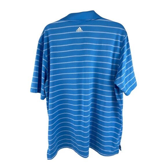 Adidas Mens Blue Striped Polo Shirt 2014 PGA Championship Valhalla Puremotion XL - Picture 2 of 7